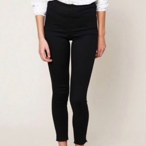 Free People High Rise Black Jeggings